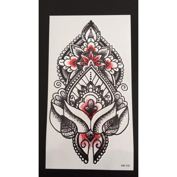Midlertidig tatovering 19 x 9cm - motiv