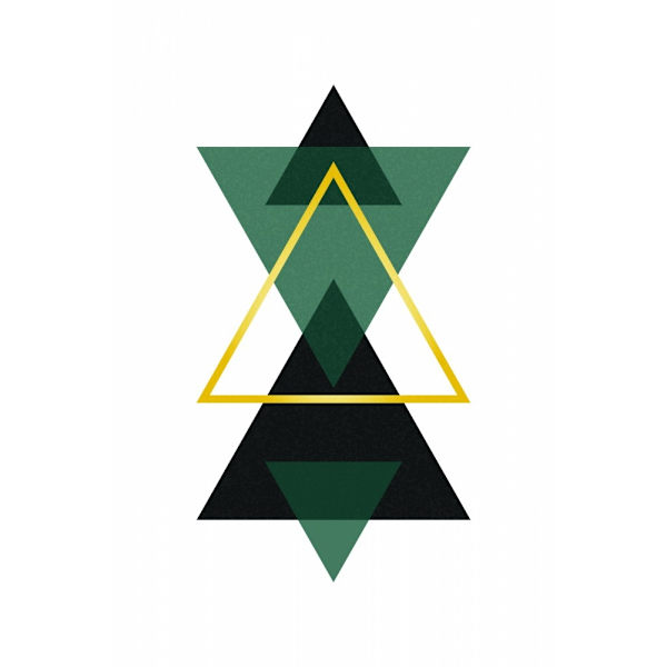 Minimal Triangle Collection 3 MultiColor 21x30 cm