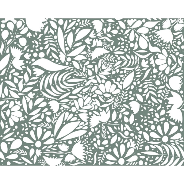 Scandi Green White Pattern MultiColor 21x30 cm