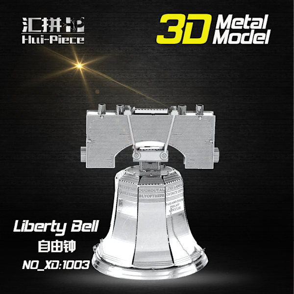 3D Pussel Metall - Berömda Byggnader - Liberty Bell