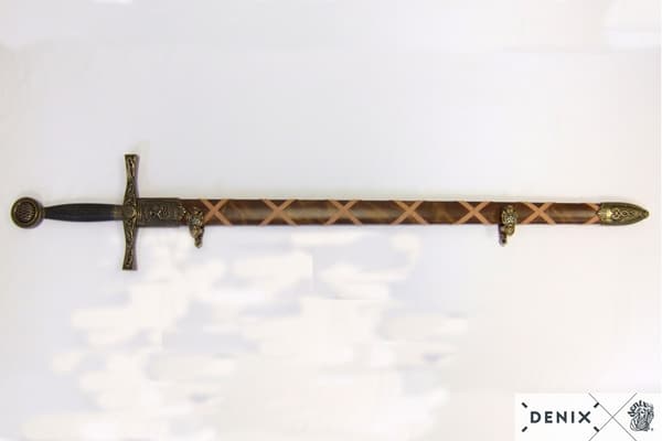 Denix Shield Wall Holder – 2 Wall Mounts for Replicas, Swords or Rifles