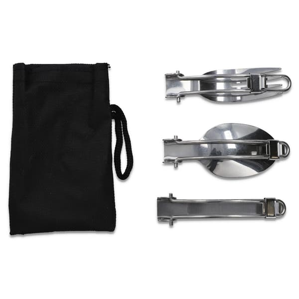 Hopfällbara bestick 16 cm Metall utseende