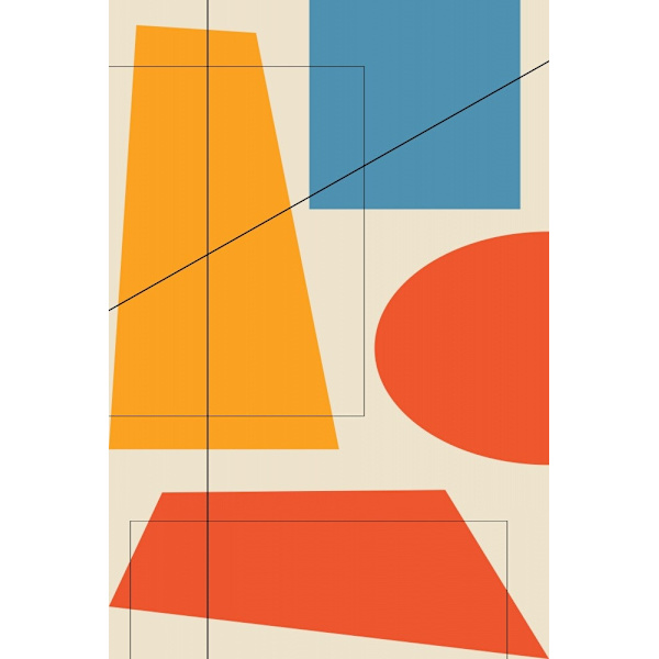 Geox2f Oju 2x3 MultiColor 50x70 cm