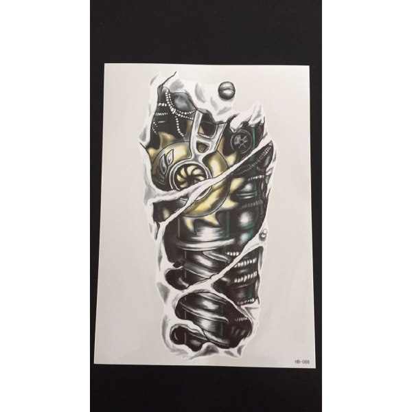 Tillfällig Tatuering 21 x 15cm - Biomechanic