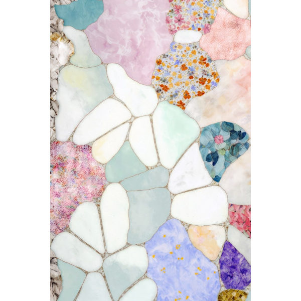 Kukka mosaiikki MultiColor 70x100 cm