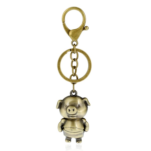 Vacker nyckelring i Steampunk-stil - gris