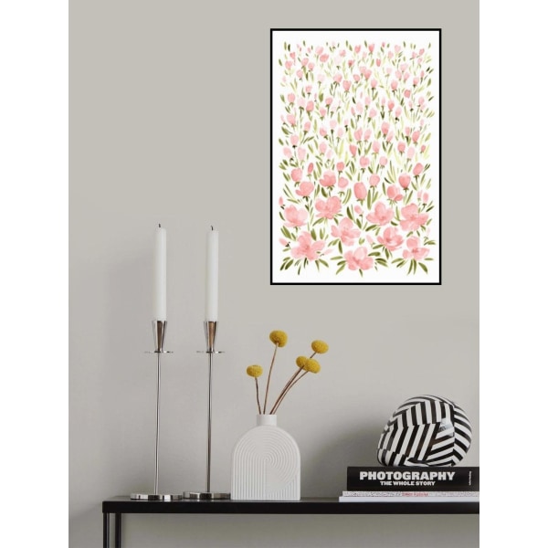 Field Of Pink Flowers MultiColor 70x100 cm