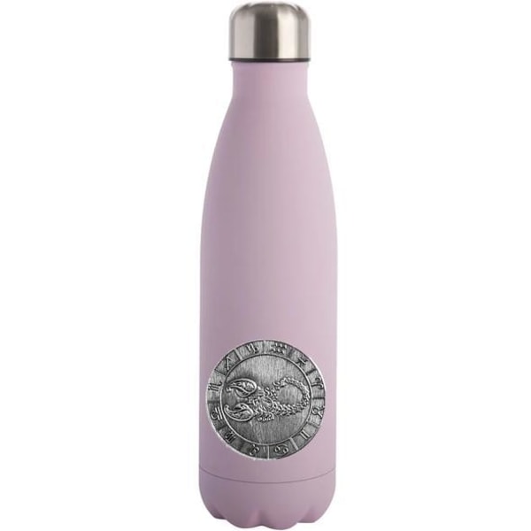 Vannflaske med stjernetegn - Skorpion rosa