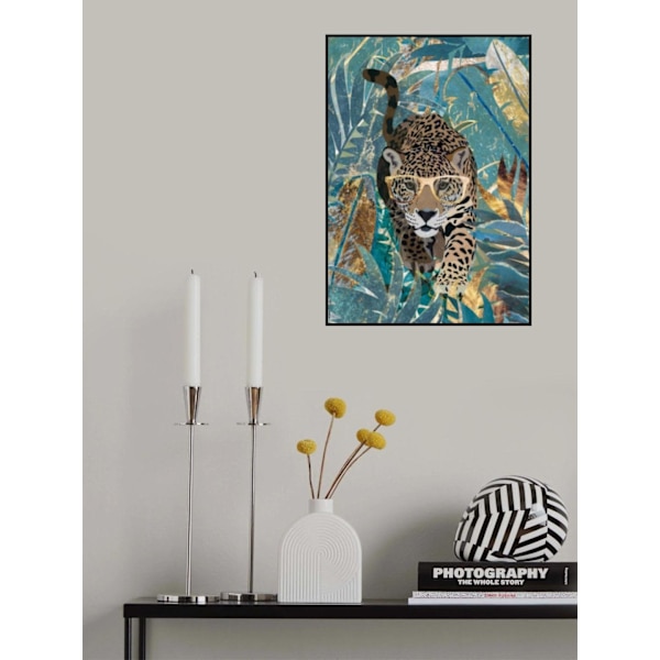 Curious Jaguar In The Rainforest MultiColor 30x40 cm