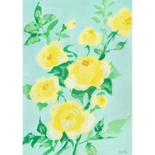 Lemon Roses MultiColor 70x100 cm