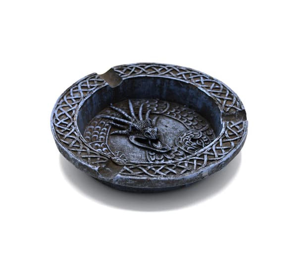 Dragon ashtray – grey, approx. 11.5 cm