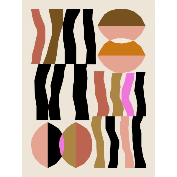 Abstract Composition 26 MultiColor 21x30 cm
