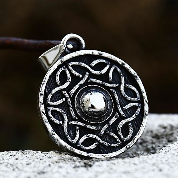 Pendant - Nordic Mythology - Shield with Celtic knot
