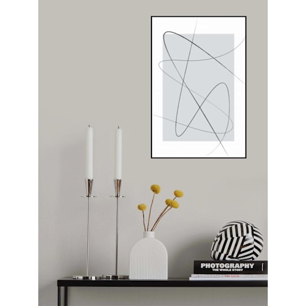 Gray Abstracta MultiColor 70x100 cm