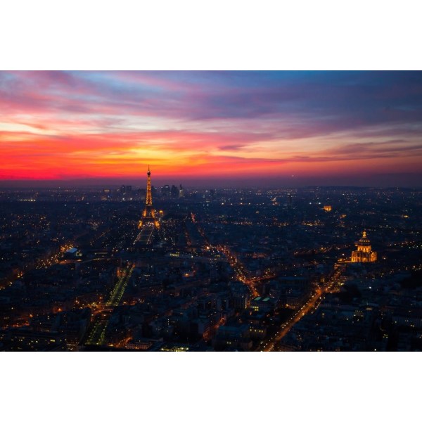 Paris Sunset From Montparnasse MultiColor 21x30 cm