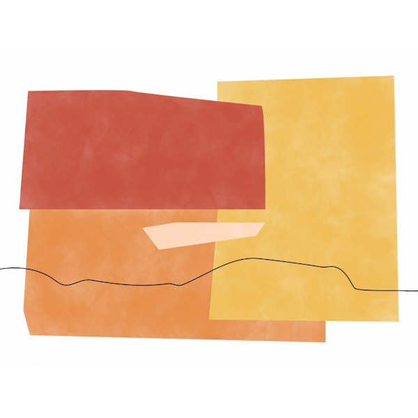 3x4 Aspectratioabstractyellow20 MultiColor 70x100 cm