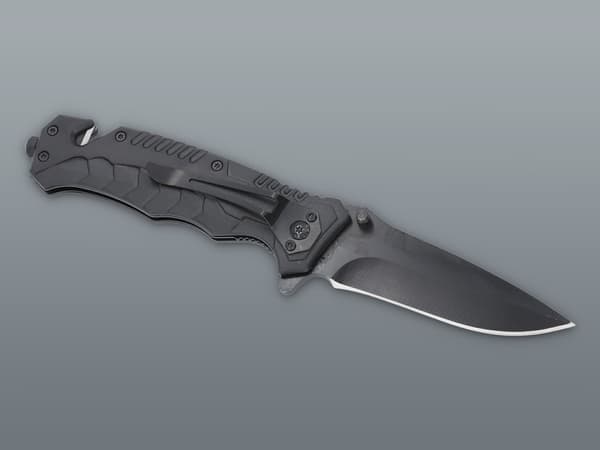 Knife - Folding knife 21 cm Black