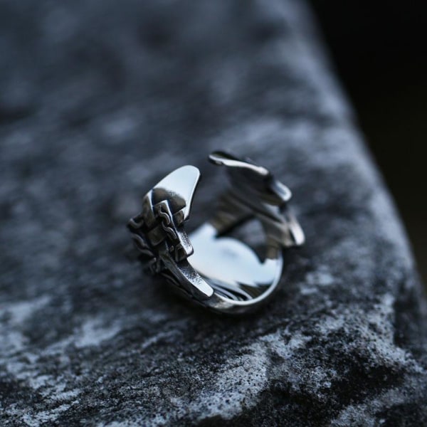 Ring - Norse Mythology - Horror helmet - Stainless steel #12