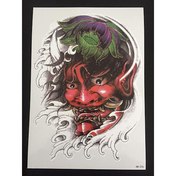 Midlertidig tatovering 21 x 15cm - djevel