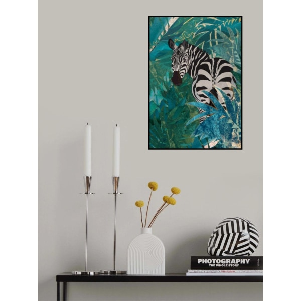 Zebra i junglen 1 MultiColor 50x70 cm