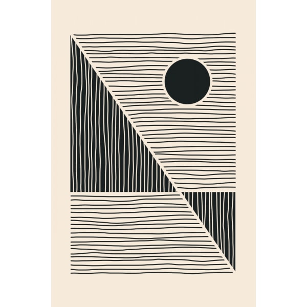 Minimal Abstract Series 8 MultiColor 50x70 cm