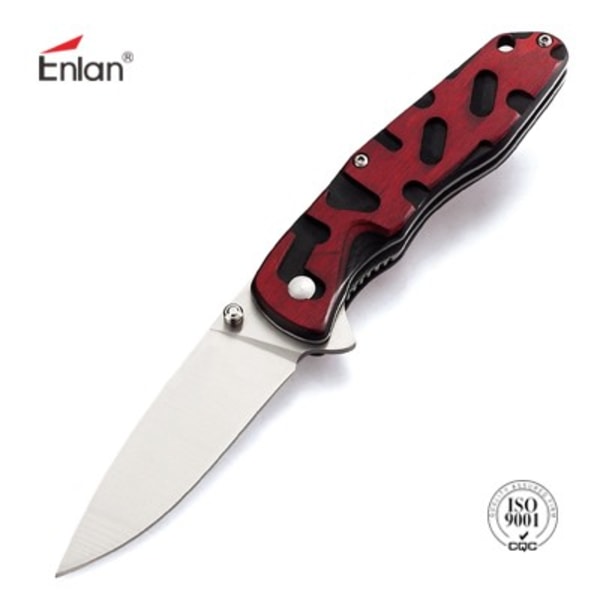 Enlan L04 pakkawood handtag jaktkniv EDC fickkniv kniv L04