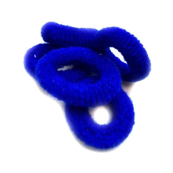 Mjuk hårsnodd Blå 5p Blue