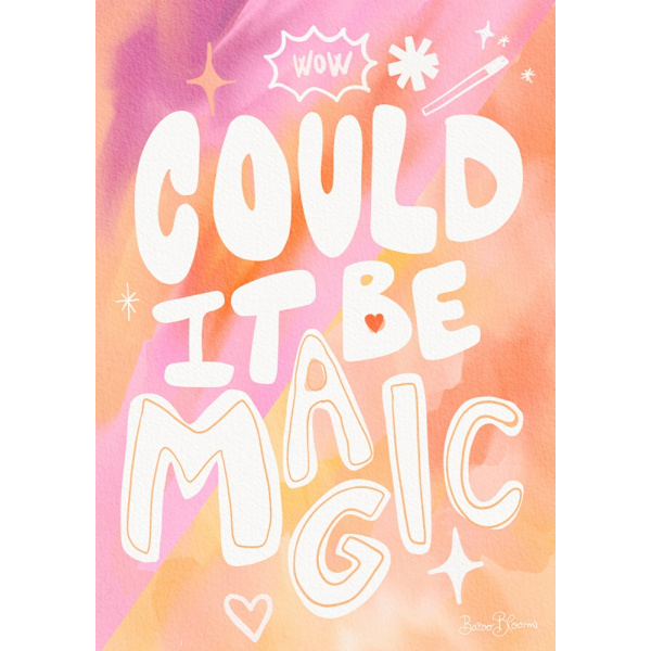 Could It Be Magic - Peach Pink MultiColor 70x100 cm
