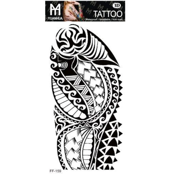 Tillfällig Tatuering 19 x 9cm - Tribal tatuering