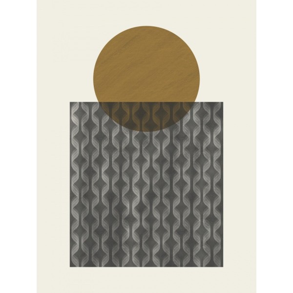 Sphere And Patterned Square MultiColor 21x30 cm