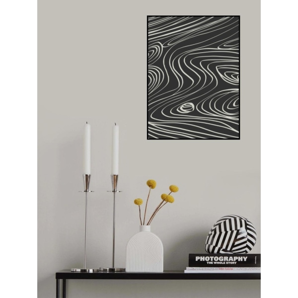 Black And White Line Art Second MultiColor 50x70 cm