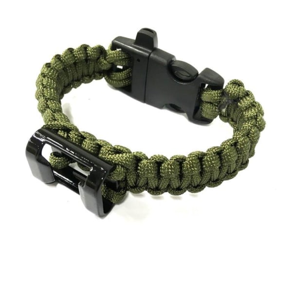 Paracord Armband - med kapsylöppnare grön