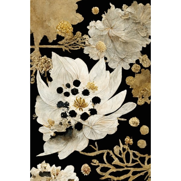 Beige Tørrede Blomster MultiColor 30x40 cm
