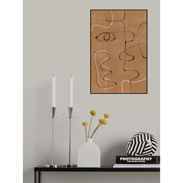 Abstract Face No3. MultiColor 70x100 cm