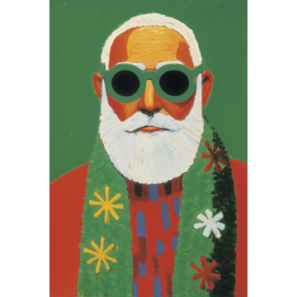 Holiday Santa MultiColor 30x40 cm