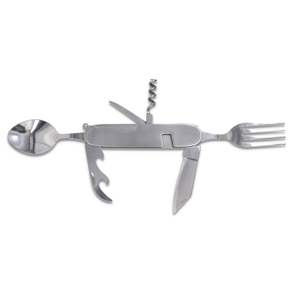 Travel multitool with 6 tools Metal look