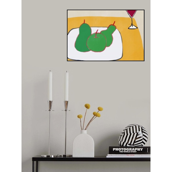 Green Pears On The Table MultiColor 70x100 cm