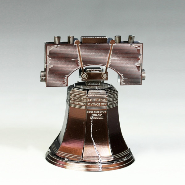 3D Puzzle Metal - Kuuluisat rakennukset - Liberty Bell Color