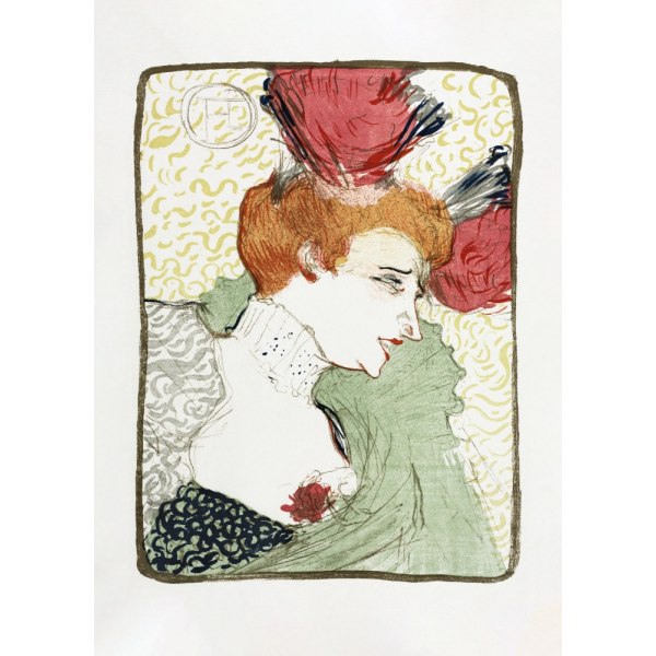 Buste af Mademoiselle Lender (1895) MultiColor 21x30 cm