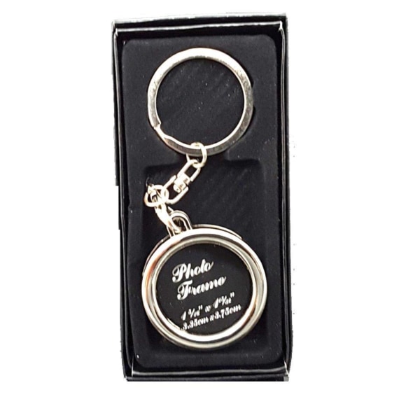Beautiful key ring with round photo frame