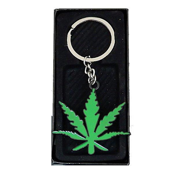 Beautiful key ring Green Leaf