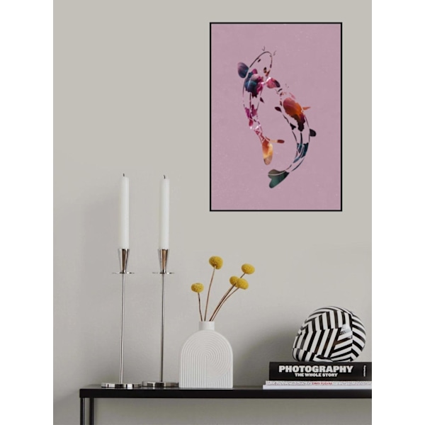Koi Fish Abstract MultiColor 70x100 cm