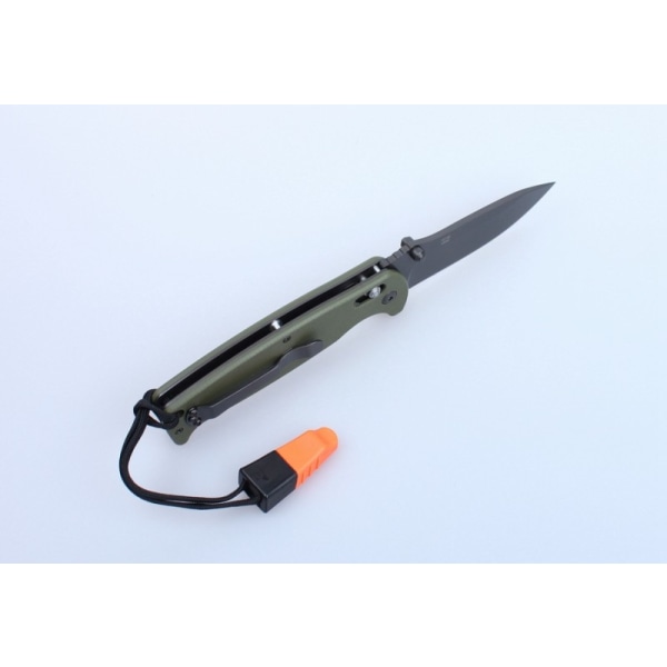 GANZO G7413 green stonewashed with whistle - knife folding knife grön