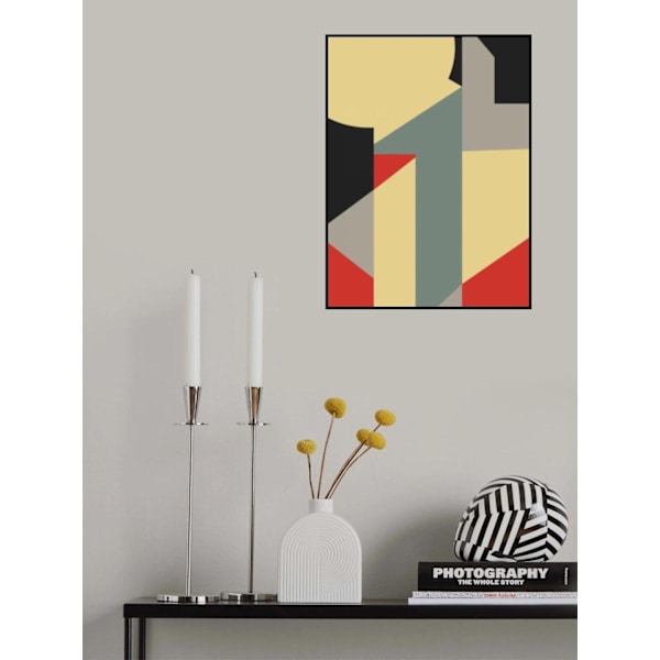 Retro Color Geometrical Design MultiColor 70x100 cm