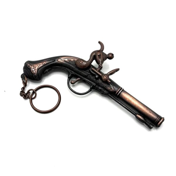 big key chain - ~13cm - pirate pistol - blastcap