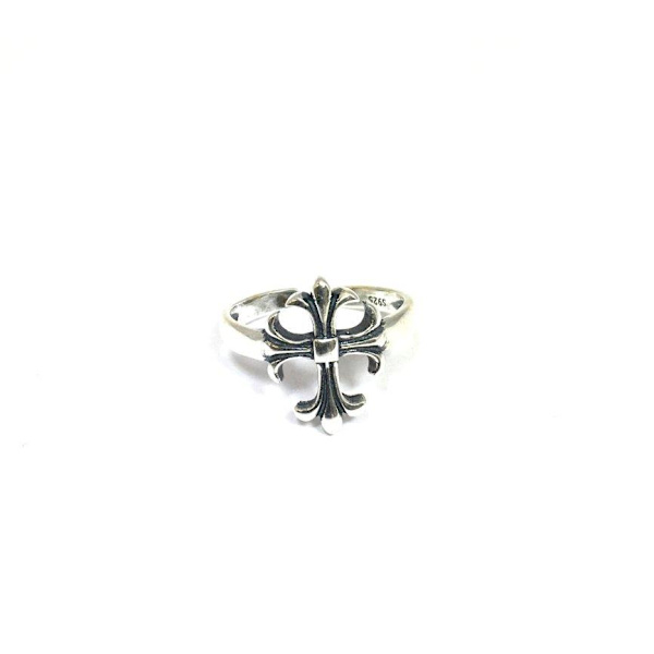 Genuine silver ring, S925, Cross
