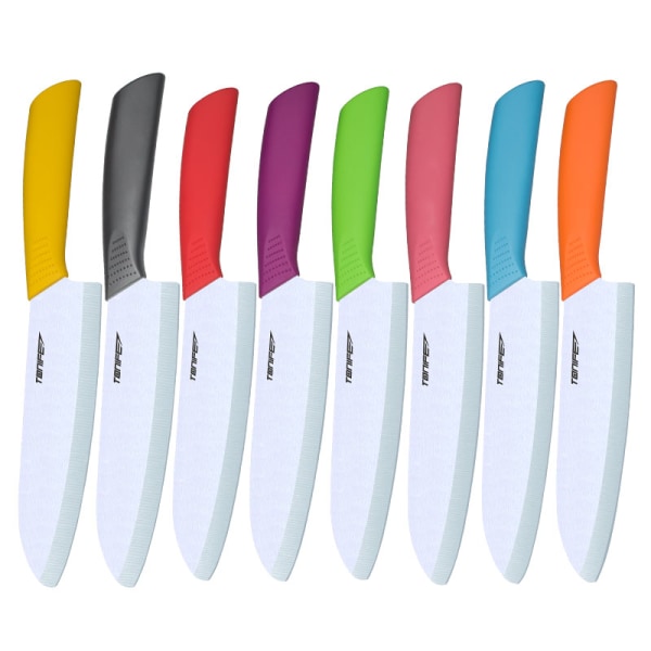Tonife Zirconia keramisk kjøkkenkniv - 7" verktøykniv Pink