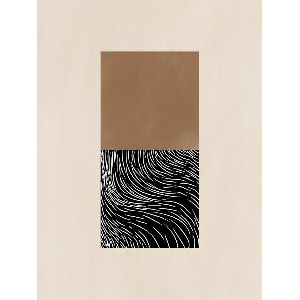 White Wave Art No.1 MultiColor 21x30 cm