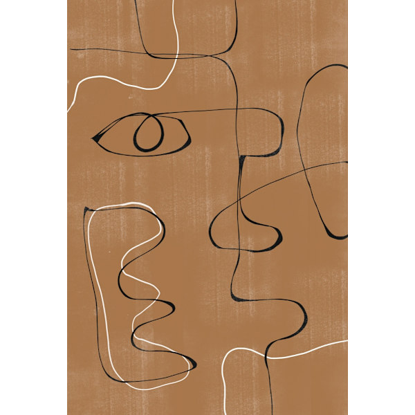 Abstract Face No3. MultiColor 70x100 cm