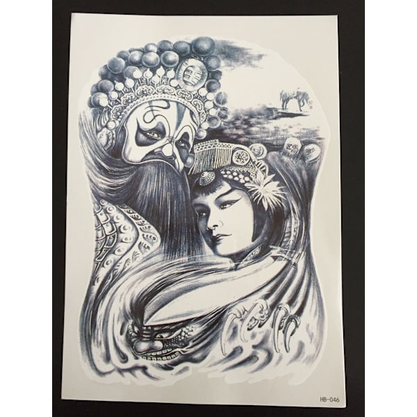 Tillfällig Tatuering 21 x 15cm - Him & Her Mystic